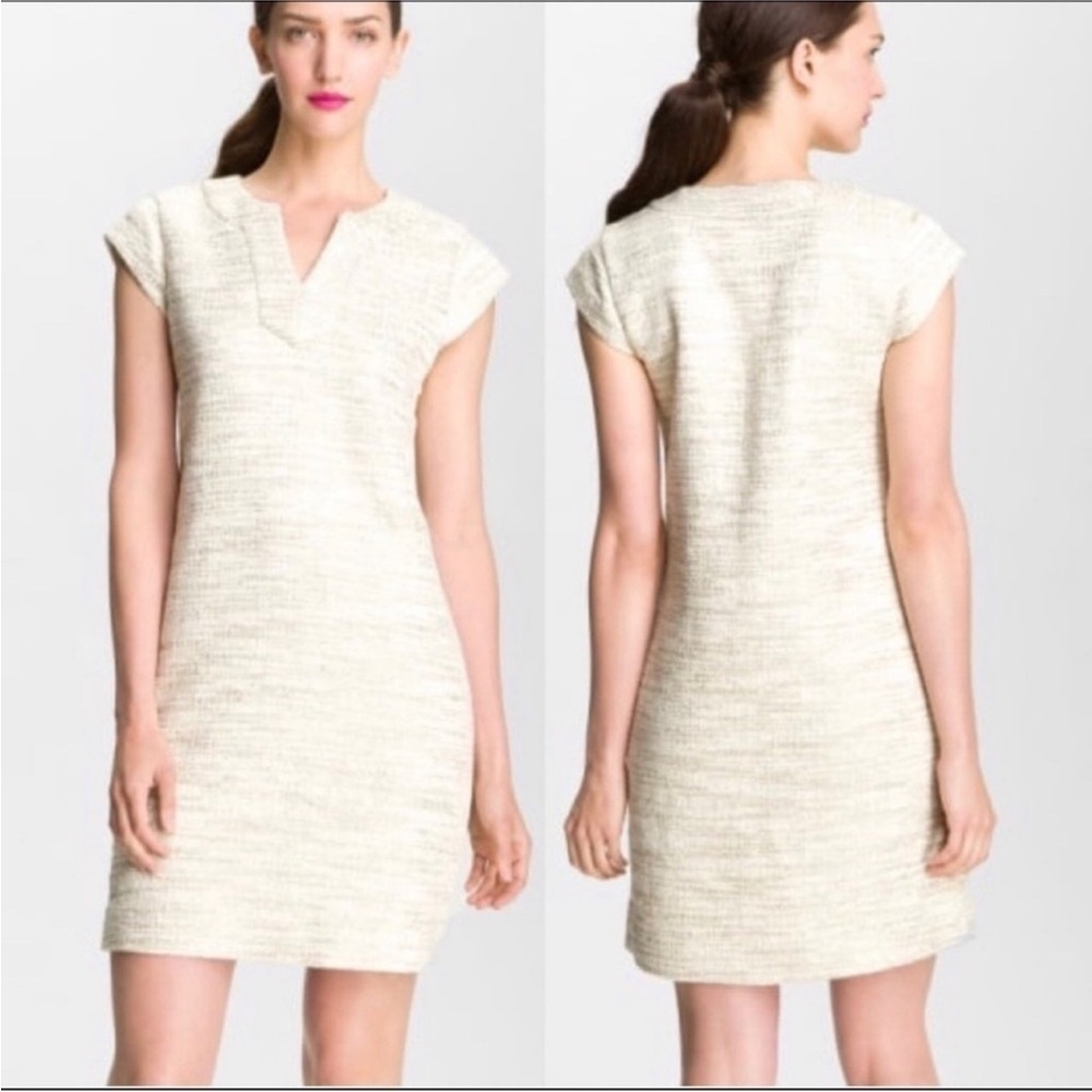 Kate Spade Heleen Metallic Tweed Shift Dress 4